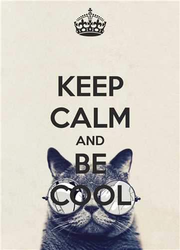تابلو Keep Calm And Be Cool سانتی متر 13*18