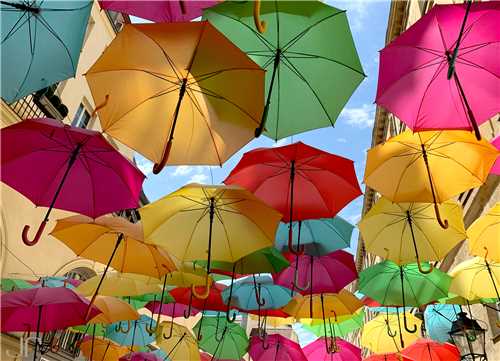 تابلو چترهای رنگی 13*18 سانتی متر