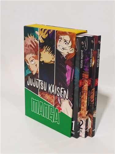 مانگا پلاس 3 جلدی انگلیسی جوجوتسو کایسن Jujutsu Kaisen قابدار