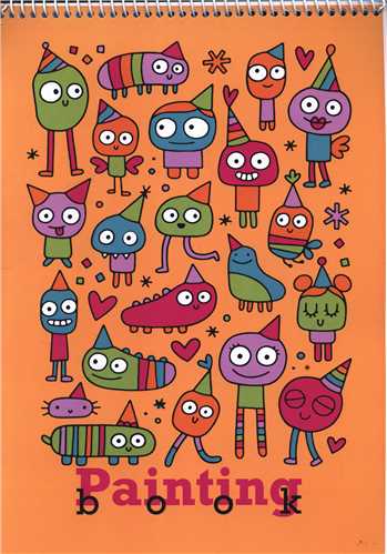 دفتر فانتزي نقاشي و طراحي طرح هپي (رحلي)(1297)(حتمي)