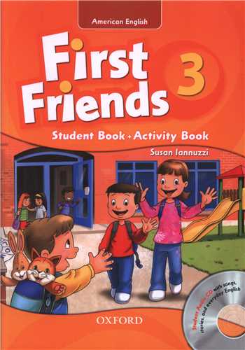 American First Friends 3 (Student Book + Activity Book) + QR (وزيري) (جنگل)